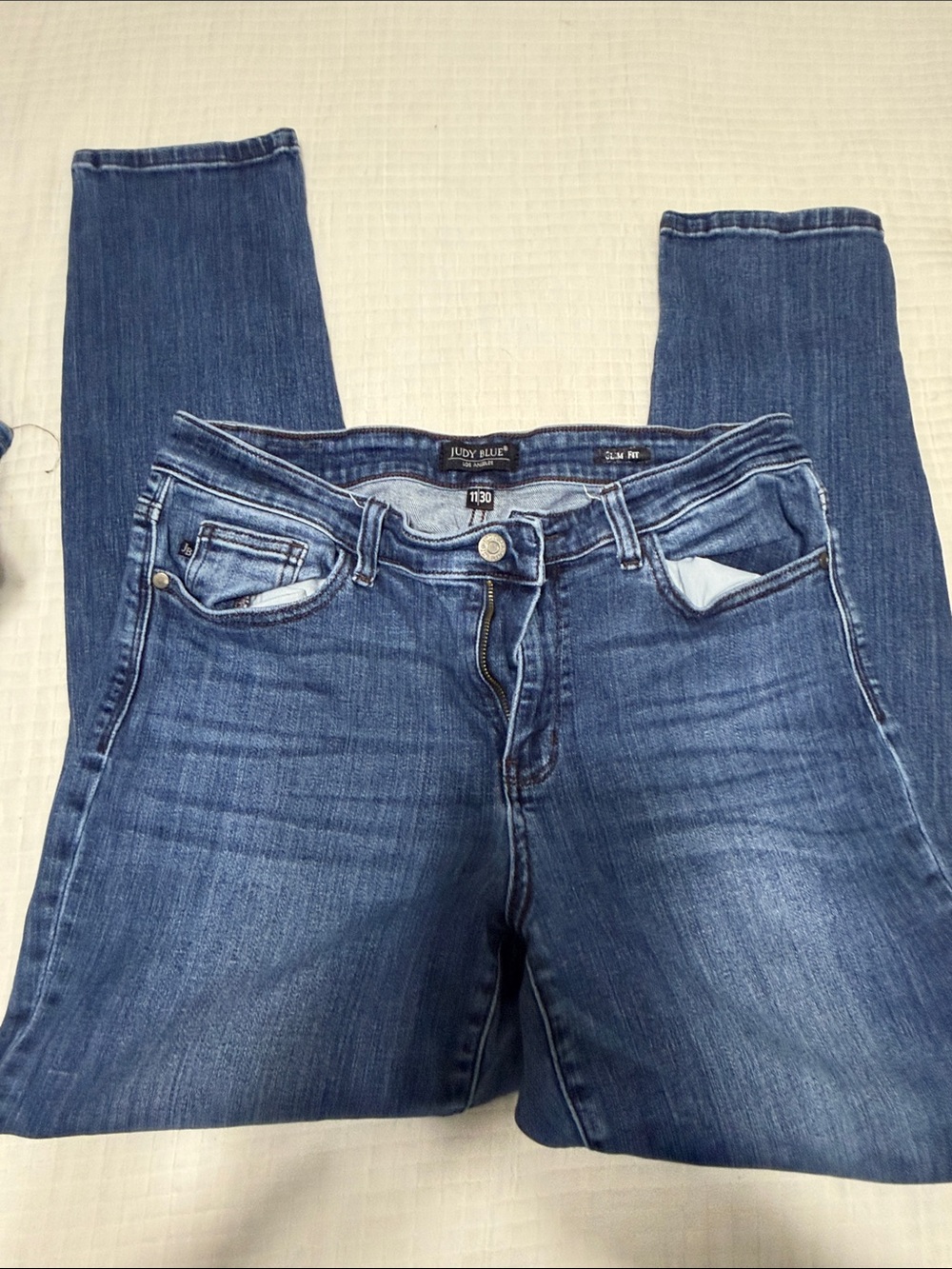 Judy Blue Medium Indigo Skinny Jeans - Classic Blue Wash